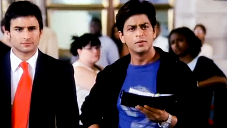 Shah Rukh Khan and Saif Ali Khan in Kal Ho Naa Ho Diary Scene